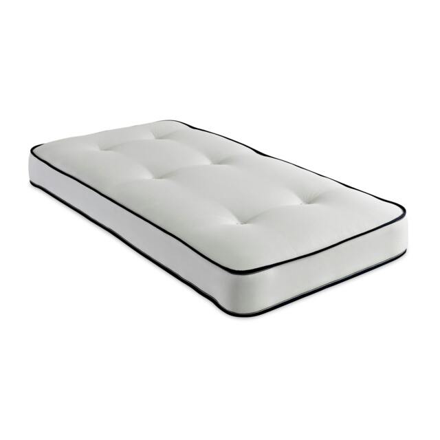 Damask EasyClean Double Life Dual Sided Tufted Mattress White Small Single