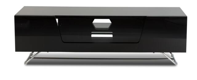 Chromium TV-Stand with 1 Flap Black CRO2-1200CB-BLK Black Black One Size