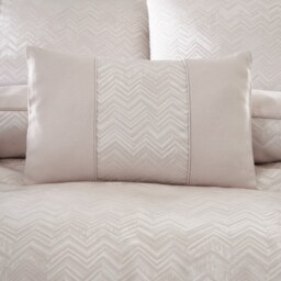 Portfolio Home Antibes Chevron Waves Pink Filled Boudoir Cushion 32x50cm
