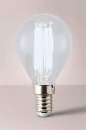ValueLights E14 Pack of 10 4W Filament Golfball Cool White Bulbs