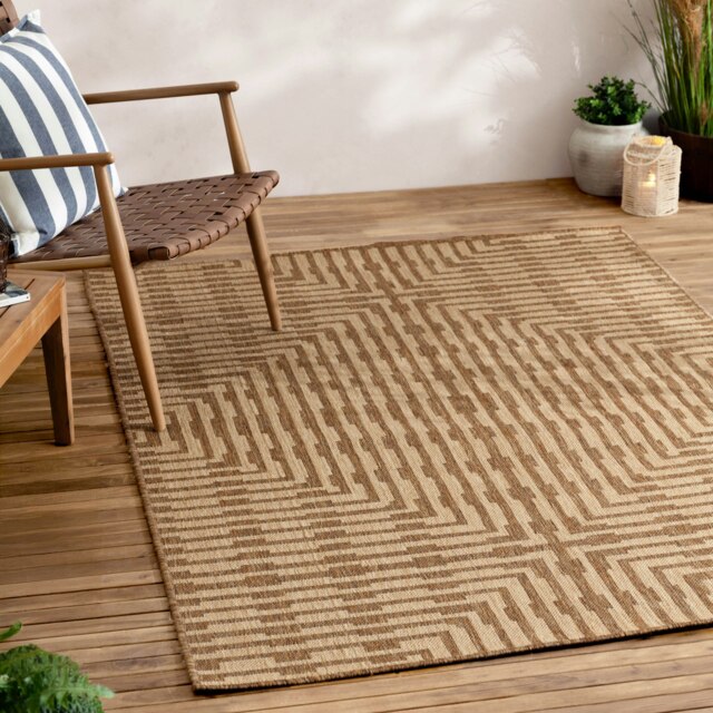 Yard Sandown Jute Effect Natural Indoor/Outdoor Rug Brown 120 cm x 170 cm