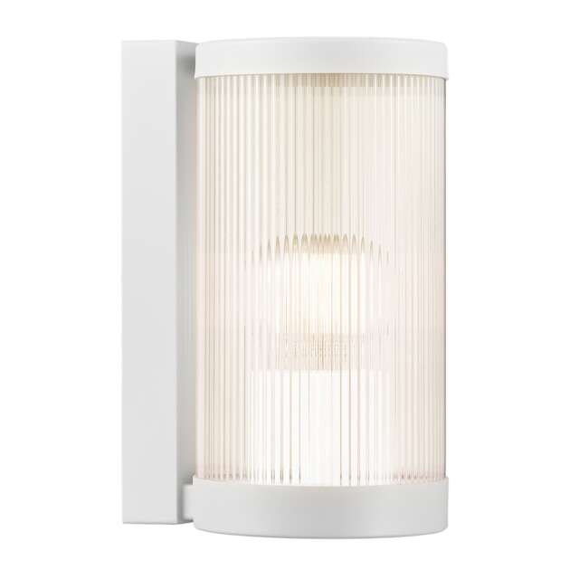 Nordlux Coupar Outdoor Wall Light White Plastic Solar E27 Sensor Weatherproof - Mains Powered, IP54 White White