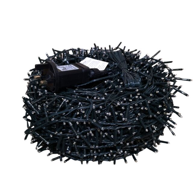 3000 LED 75m Indoor Outdoor Christmas Multi Function Mains Operated String Lights with Timer in Multicoloured