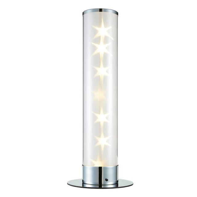 BHS Glow Kid's LED Galaxy Table Lamp, Silver
