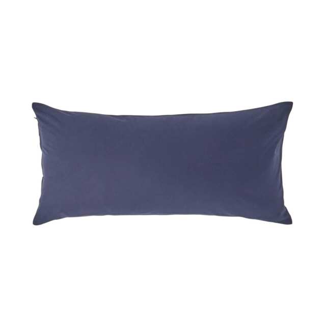 Homescapes Navy Blue European Size Egyptian Cotton Pillowcase 200 TC - 40 x 80 cm