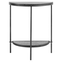 Xania Semi Circle Console Table Silver