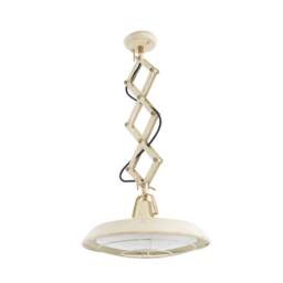 Plec LED 1 Light Adjustable Outdoor Dome Ceiling Pendant Light Off-White IP44