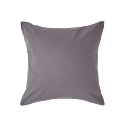 Homescapes Dark Grey European Size Pillowcase Egyptian Cotton 200 TC - 40 x 40 cm Grey