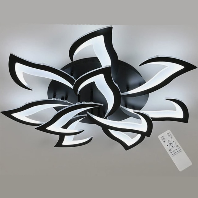 Dimmable Ceiling Light with Remote Control Black