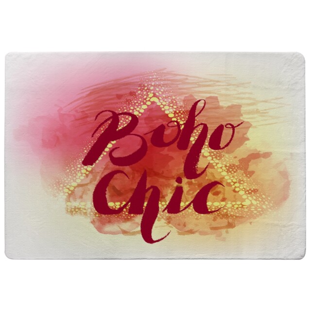 Boho Chic Lettering Rug Multi