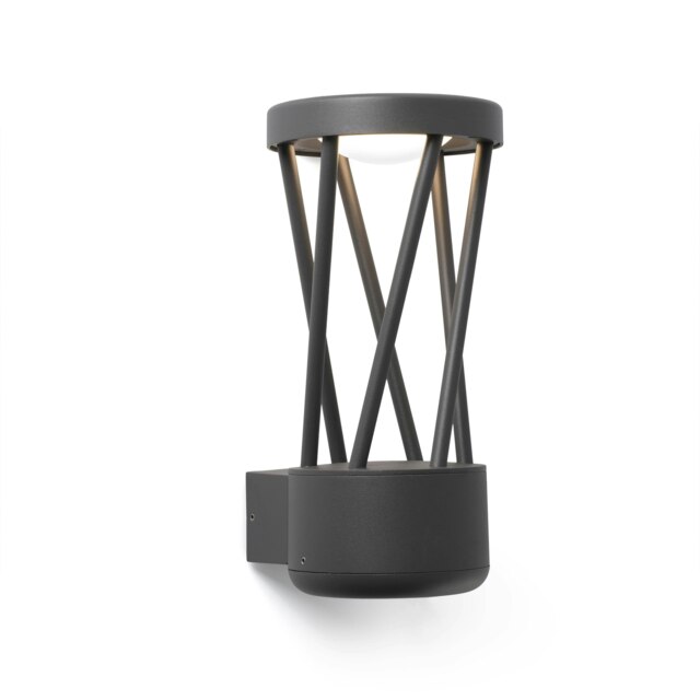 Twist Outdoor Led Dark Grey Wall Light 10W 3000K IP65