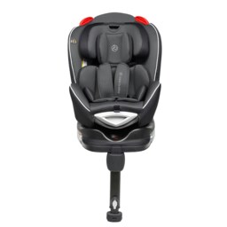 Radial Group 0+/1/2 Car Seat, Suitable from Birth to 25kg (Approx. 7 Years), 360 Degree Rotating Design, Easy Access & Integrated ISOFIX Base (Grey/Black)