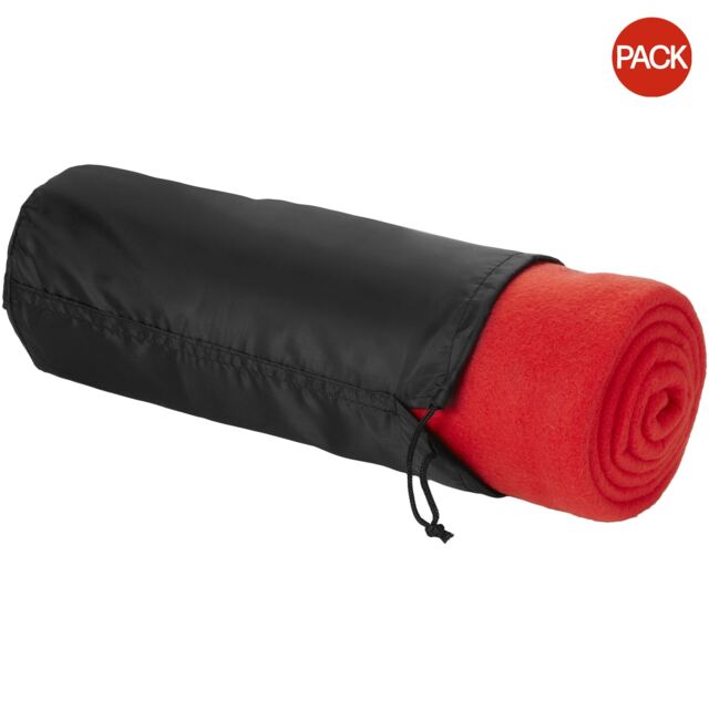 Bullet Huggy Blanket And Pouch (Pack of 2) - Red - 150 x 120 cm