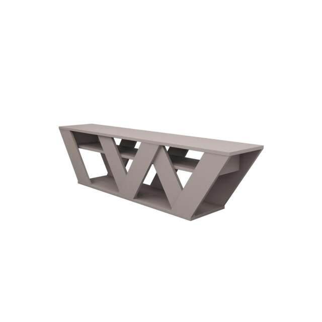 Decortie Ralla TV Stand 158x30x40cm Mocha Grey