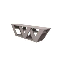 Decortie Ralla TV Stand 158x30x40cm Mocha Grey