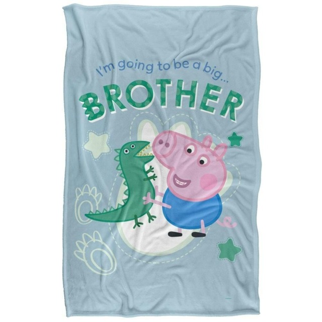 Peppa Pig Big Brother Blanket - White - One Size