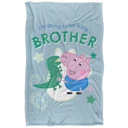 Peppa Pig Big Brother Blanket - White - One Size