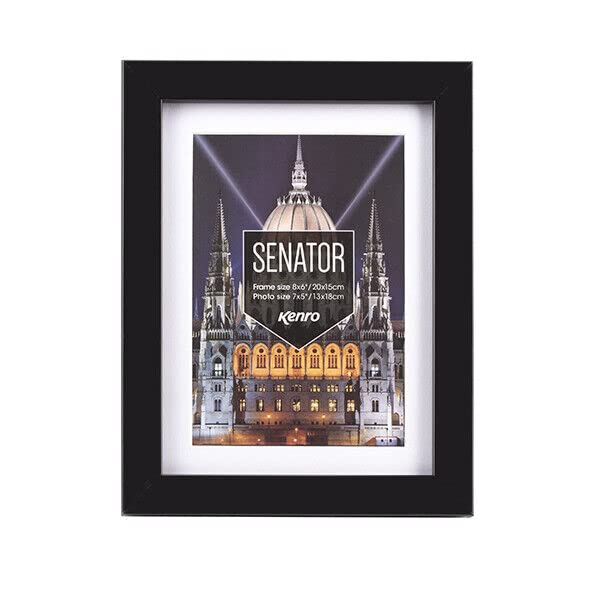 Senator Photo Frame Black 6x4In 10x15cm