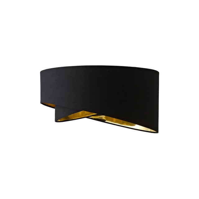 ValueLights Trekan Fabric Black Ceiling Pendant Shade and Bulb