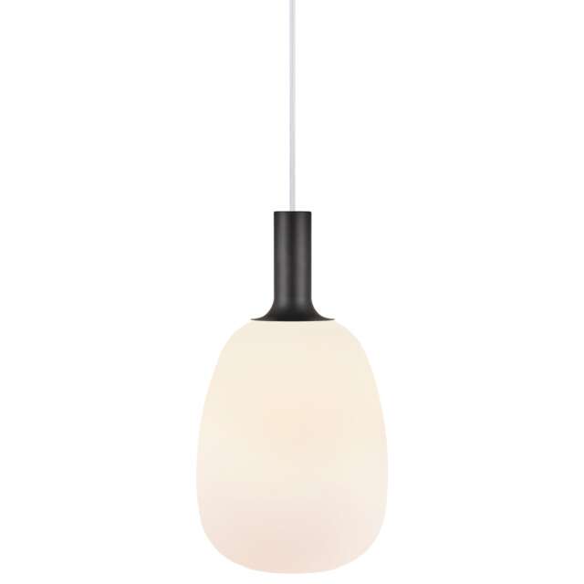 Nordlux Alton Indoor Pendant Light White Glass E27 Hand Blown - Mains Powered, IP20