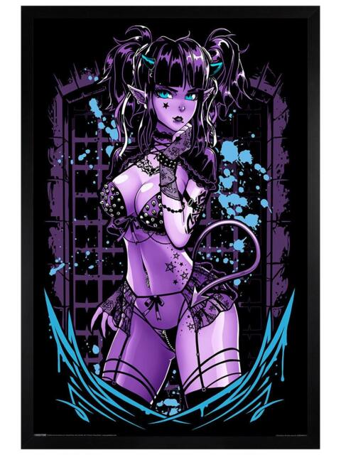 Black Wooden Framed Requiem Collective Blair Maxi Poster Multi
