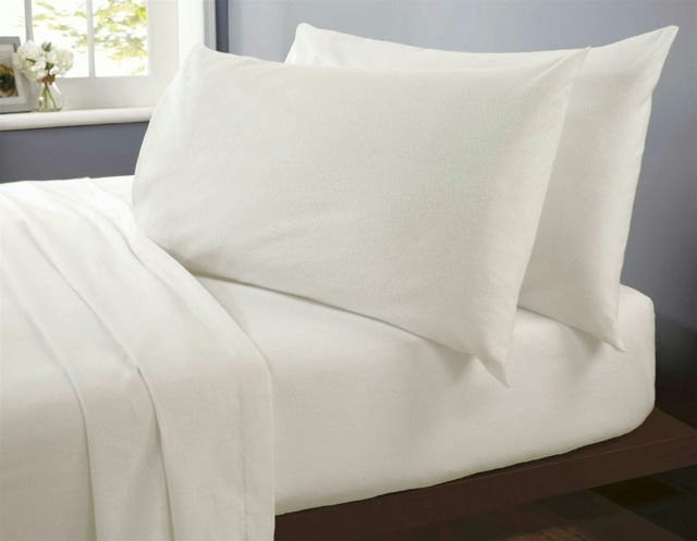 Microfibre Cream Single Sheet Set
