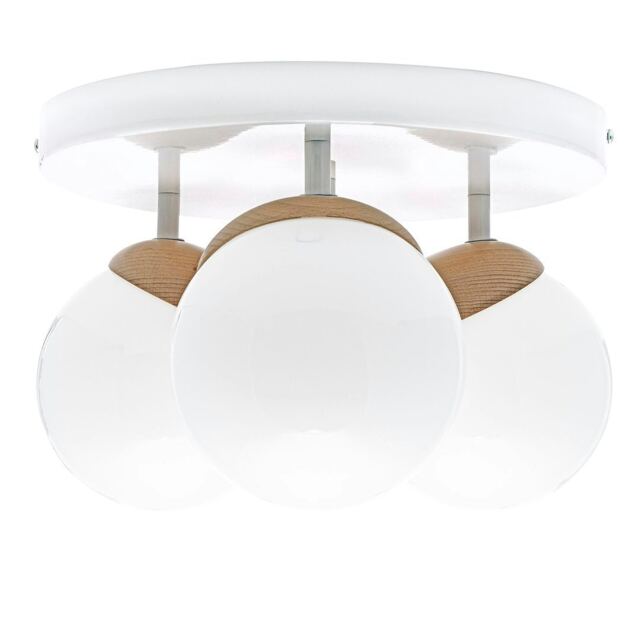 Milagro Ceiling Lamp Sfera Wood 3XE14
