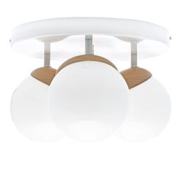 Milagro Ceiling Lamp Sfera Wood 3XE14