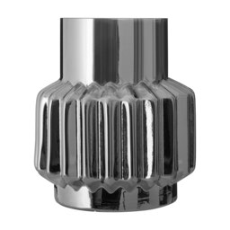 Onice Silver Small Glass Vase Silver
