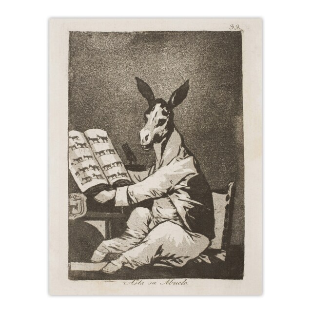 "And so was his grandfather Francisco Goya Wall Art Poster Print 12X16"""