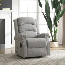 Eltham Electric Lift-Assist Riser Recliner - Light Grey
