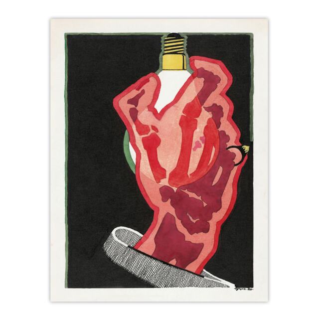 Advertising design for Lamps Reijer Stolk Huge Wall Art Print 18X24 In