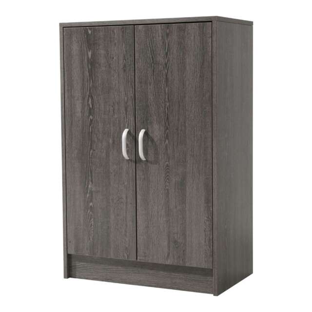 Living and Home 6-Tier Wood Grain Shoe Cabinet - Grey