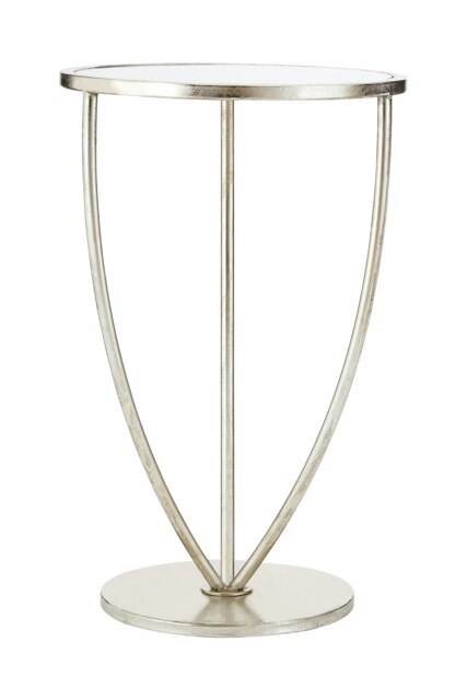 Interiors By Premier Industrial Design Silver Finish Side Table, Versatile Small Table For Livingroom, Everyday Use Lounge Table Silver