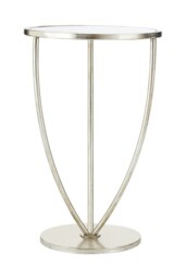 Interiors By Premier Industrial Design Silver Finish Side Table, Versatile Small Table For Livingroom, Everyday Use Lounge Table Silver