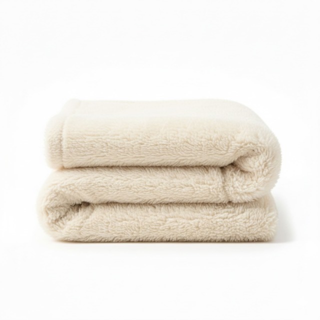 Cuddly Extra Fluffy Throw Ultra Soft Plush Blanket for Sofa Bed Home Decor Cream