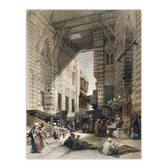 Silk Mercer Bazaar El Ghatasheh Roberts Huge Wall Art Print 18X24 In