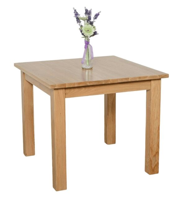Oslo 90cm Small Square Dining Table Brown Light Oak
