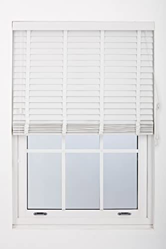 Made to Measure Faux Wood Venetian Blinds with Tape (W)180cm x (L)210cm