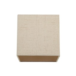 Contemporary and Sleek Taupe Linen Fabric Small Square Lamp Shade 40w Maximum Cream Taupe 1