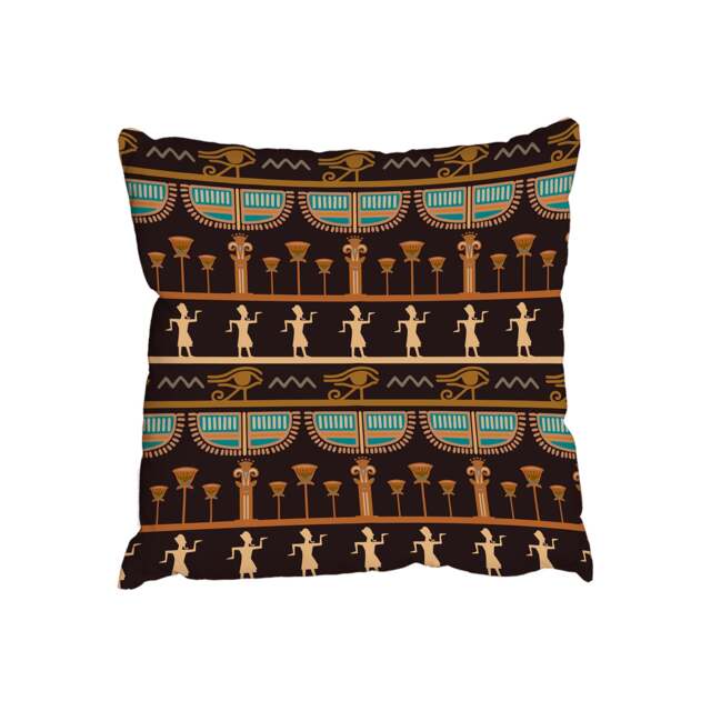 Tribal Egyptian silhouettes (Outdoor Cushion)