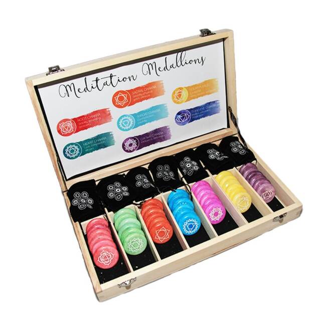 Something Different Chakra Meditation Stones (Box Of 24) - May Vary - One Size
