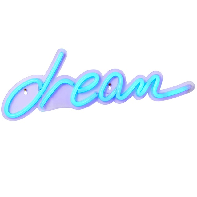 BHS Glow Kid's LED Dream Neon Wall Light, Blue