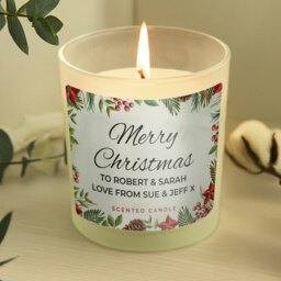 Personalised Christmas Scented Jar Candle Clear One Size