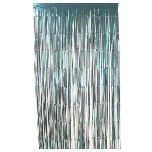 Matte Peacock Teal Green Foil Door Curtain Backdrop 1.9m x 99cm