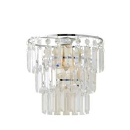 ValueLights Kelsks 3 Tier Ceiling Shade Acrylic Droplet Chrome