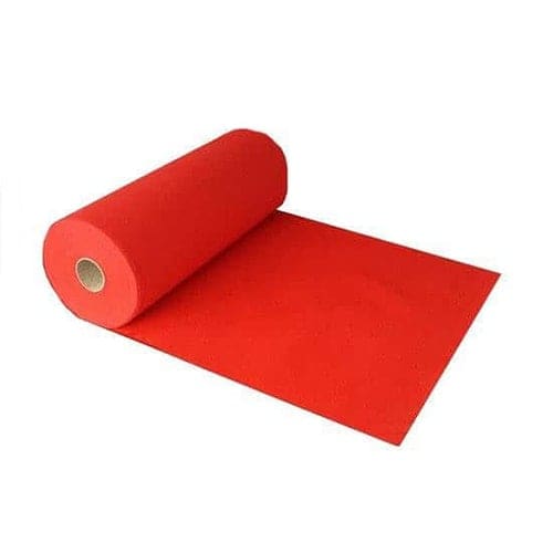 1 Metre Exhibition Quality Ribbed Heavy Duty Red Carpet Runner 1 Metre Wide