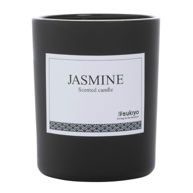 Ukiyo Jasmine Bamboo Scented Candle - Black - One Size Black One Size