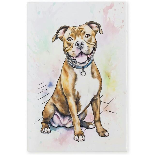 Arora Design Decorative Dog Ceramistone Tile - Staffordshire Bull Terrier