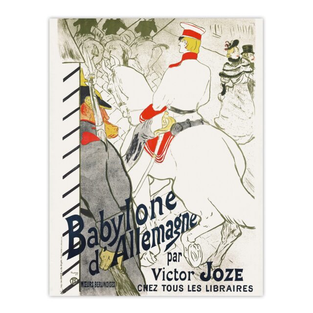 "The German Babylon Novel Advert Vintage Wall Art Print Lautrec 12x16"""